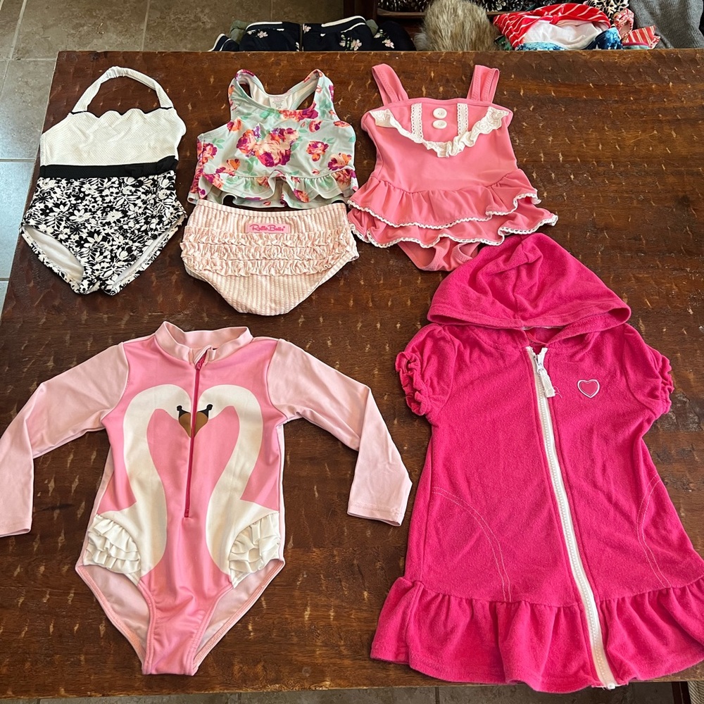 Girls swim bundle - 5 pieces - Ruffle Butts, Janie and Jack